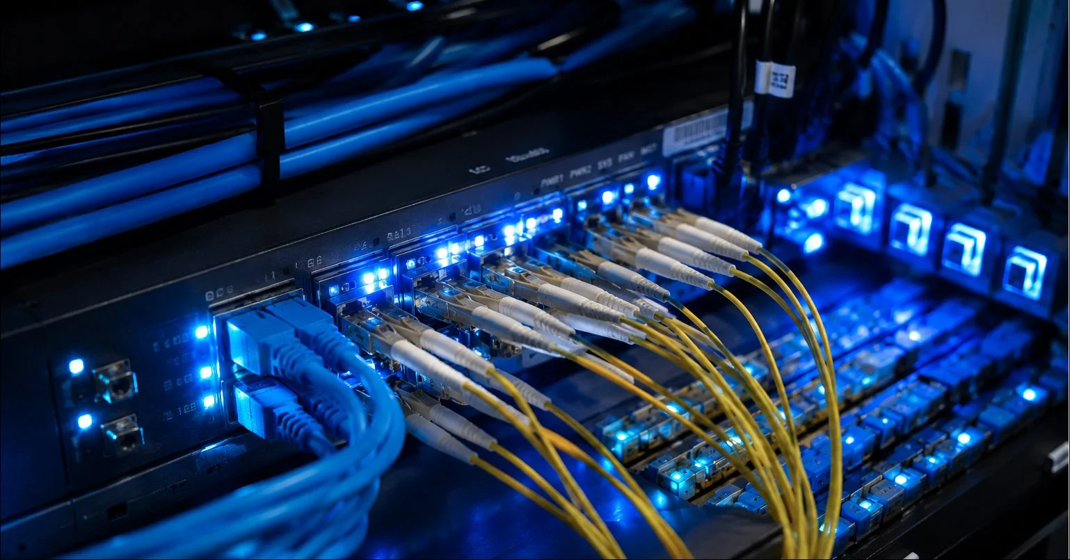 Infrastruktur Kabel & Switch Fiber Optic DNS Group